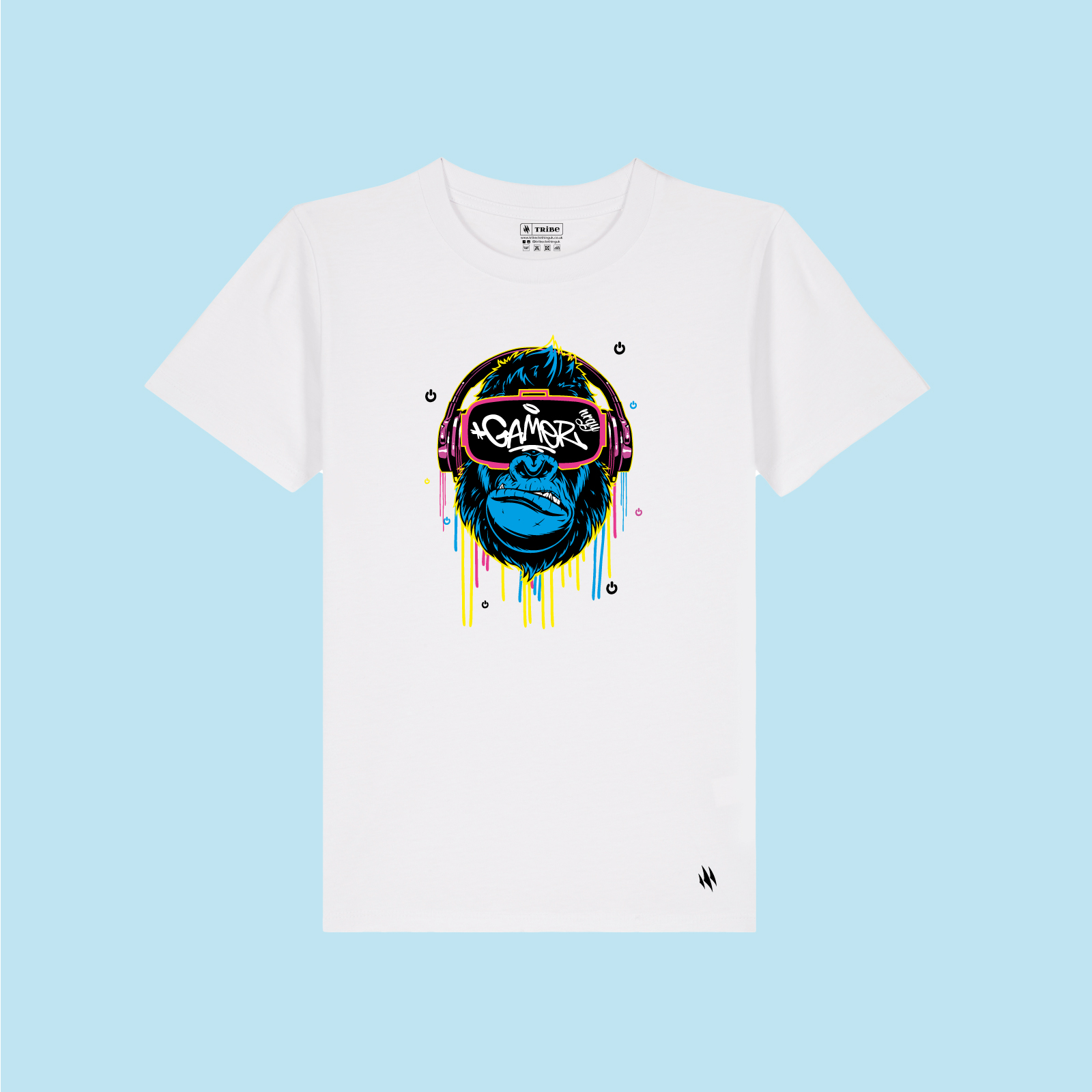 Kids-Gamer-Tee-White